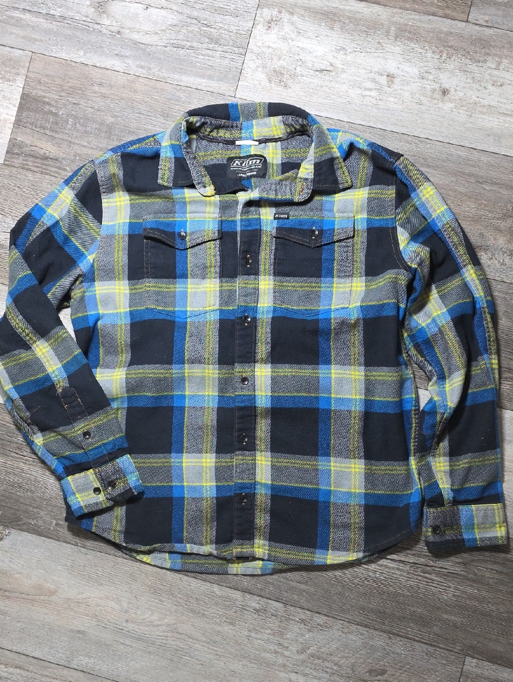 Klim Owen Heavyweight Button-up Flannel Shirt S Lg